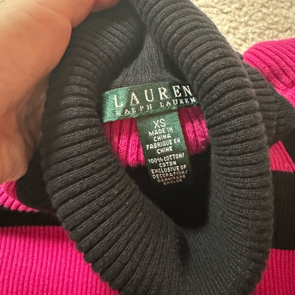 RL cotton turtleneck sweater XS new - Picture 2 of 3